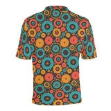 Gear Pattern Print Design 01 Men's All Over Print Polo Shirt