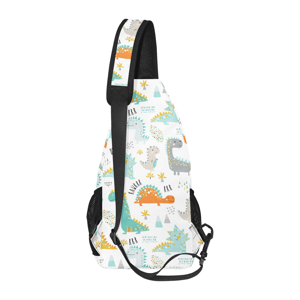 Cute funny kids dinosaurs pattern All Over Print Chest Bag