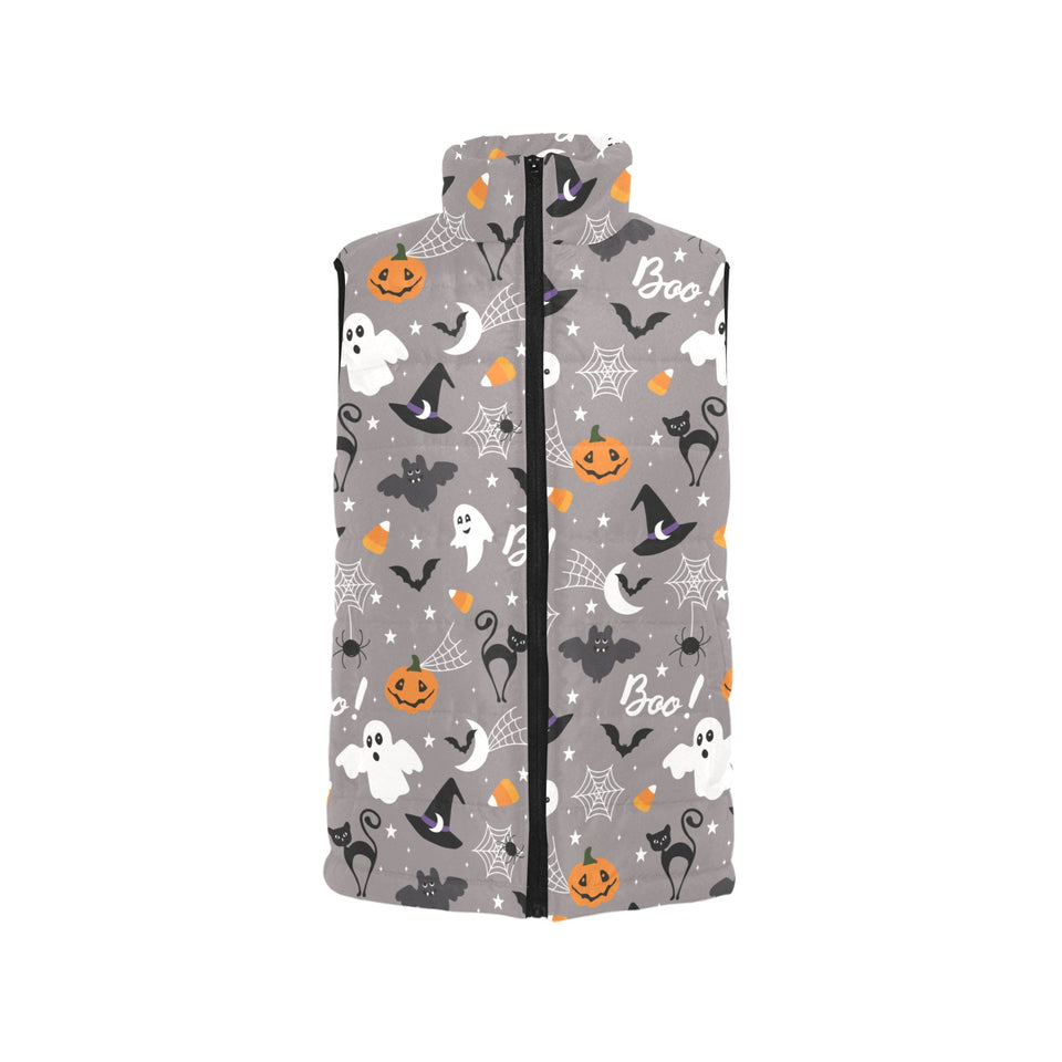 Halloween design pattern Women's Padded Vest