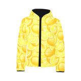 lemon pattern Kids' Boys' Girls' Padded Hooded Jacket