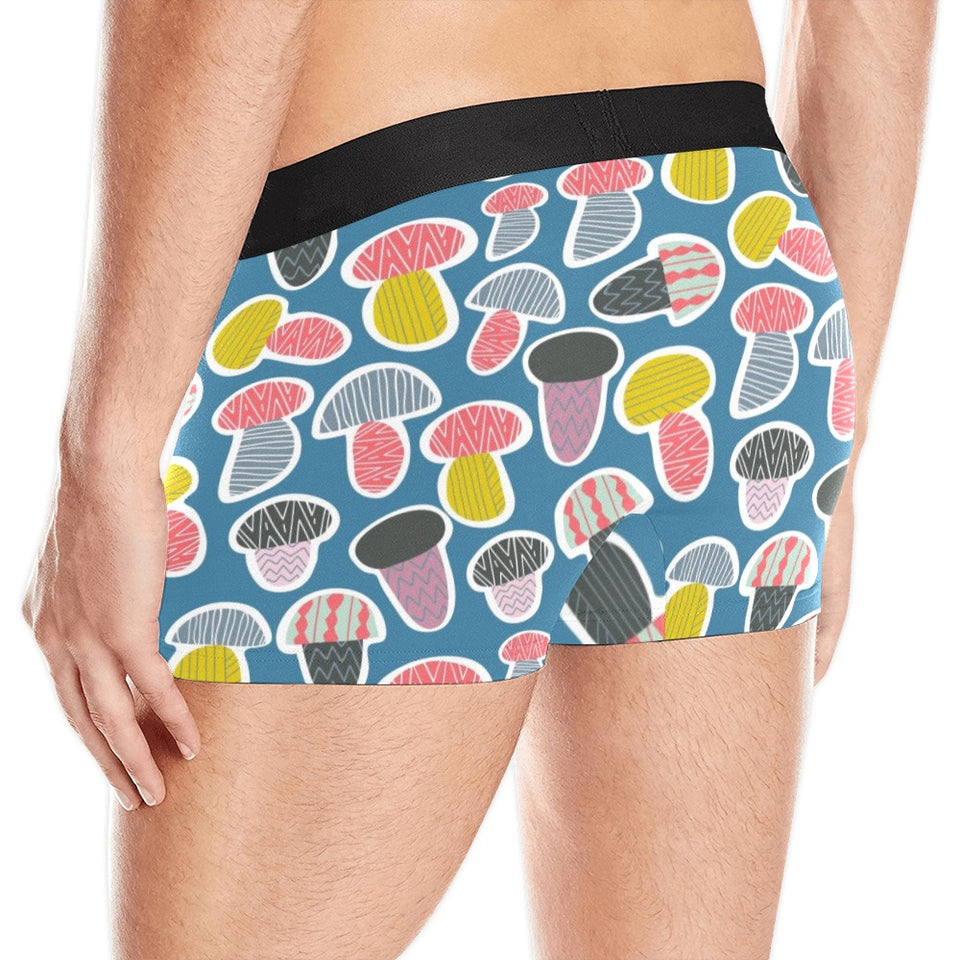 Colorful mushroom design pattern Men's All Over Print Boxer Briefs Men's Underwear