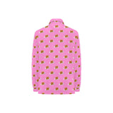 Pancake Pattern Print Design 04 Women's Long Sleeve Polo Shirt