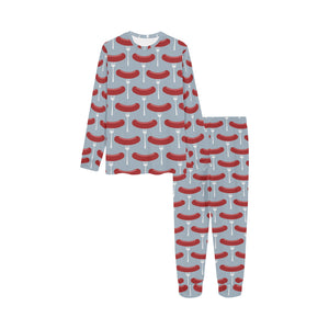 Sausage Pattern Print Design 02 Kids' Boys' Girls' All Over Print Pajama Set