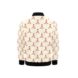 Golden Retriever Pattern Print Design 01 Kids' Boys' Girls' Bomber Jacket