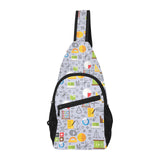 Math Pattern Print Design 04 All Over Print Chest Bag