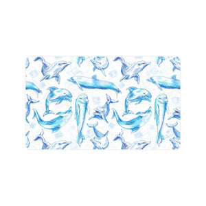Watercolor dolphin pattern Doormat