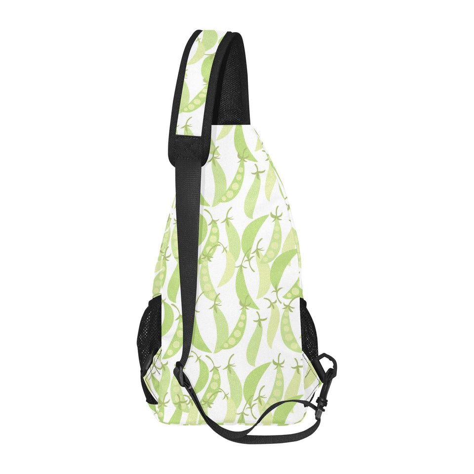 Green Peas Pattern Print Design 03 All Over Print Chest Bag