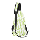 Green Peas Pattern Print Design 03 All Over Print Chest Bag