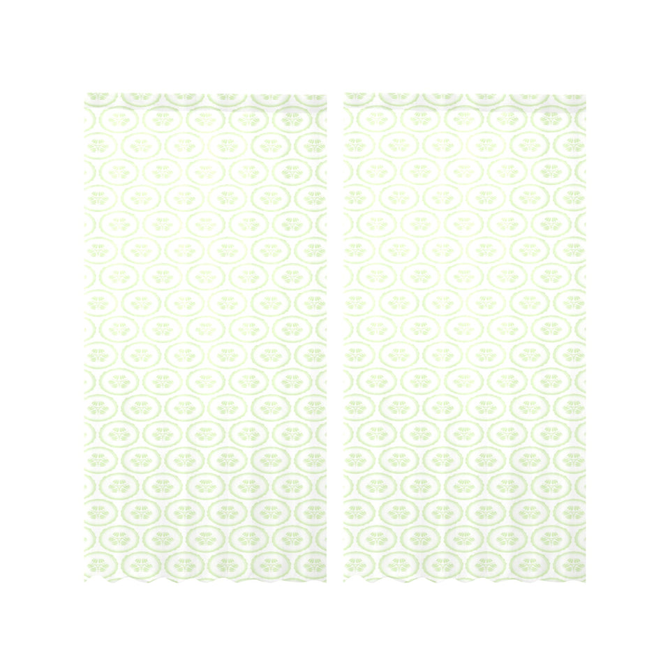 Cucumber pattern background Gauze Curtain