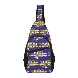 Beautiful japanese fan pattern All Over Print Chest Bag