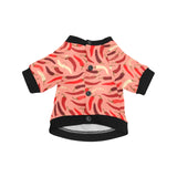 Beautiful Chili peppers pattern All Over Print Pet Dog Round Neck Fuzzy Shirt