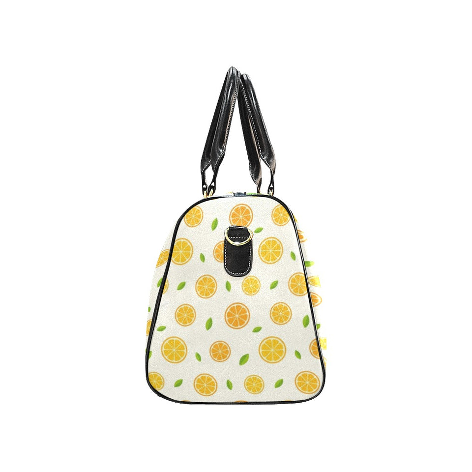 oranges leaves pattern Travel Bag