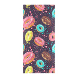 Colorful donut glaze pattern Beach Towel