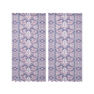 Indian Batik Style pattern Gauze Curtain
