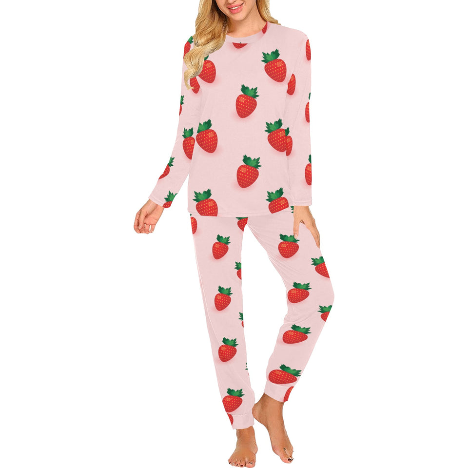 Strawberry beautiful pattern Women's All Over Print Pajama Set