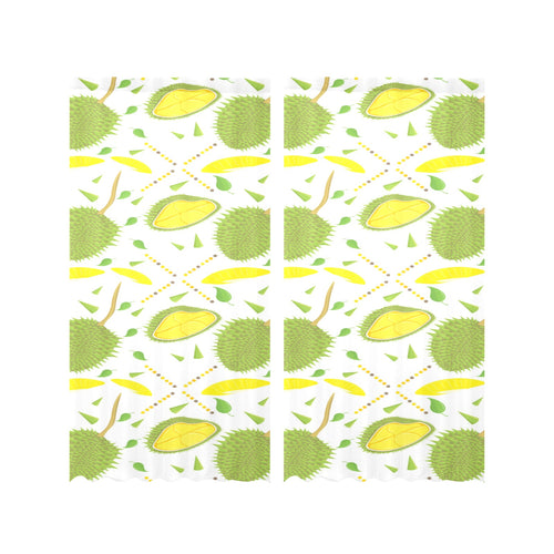 Durian pattern background Gauze Curtain