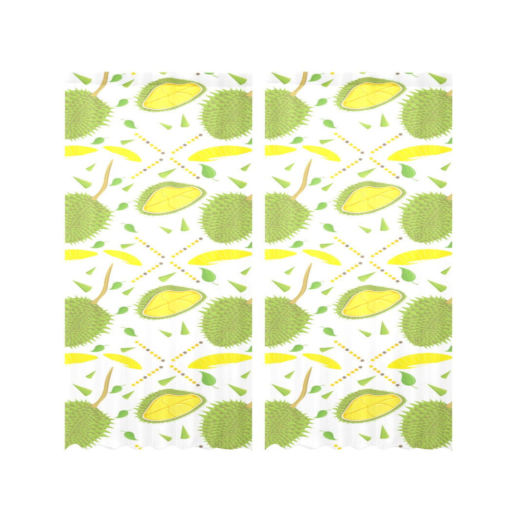 Durian pattern background Gauze Curtain