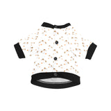 Jack Russel Pattern Print Design 05 All Over Print Pet Dog Round Neck Fuzzy Shirt