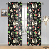 Raccoon watermelon pattern Gauze Curtain