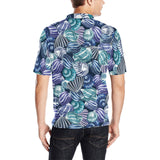 Shell design pattern Men's All Over Print Polo Shirt