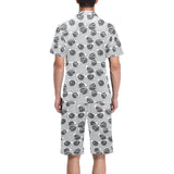 Sun Glasses Pattern Print Design 04 Men's V-Neck Short Pajama Set