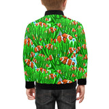Clown Fish Pattern Print Design 01 Kids' Boys' Girls' Bomber Jacket