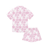 Sketch guava pattern Kids' Boys' Girls' V-Neck Short Pajama Set