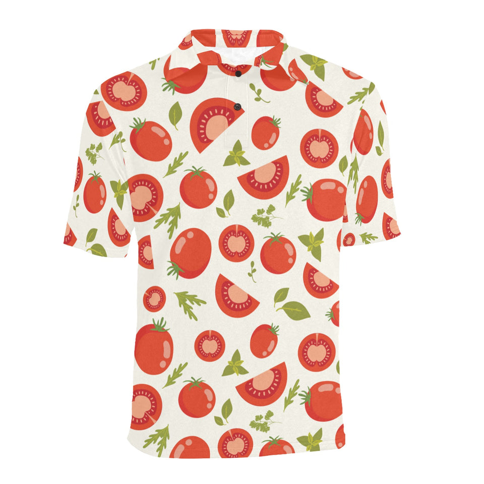 Tomato pattern Men's All Over Print Polo Shirt