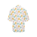 colorful onions white background Women's All Over Print Hawaiian Shirt