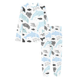 Cute dolphins Childish Style pattern Women's All Over Print Pajama Set