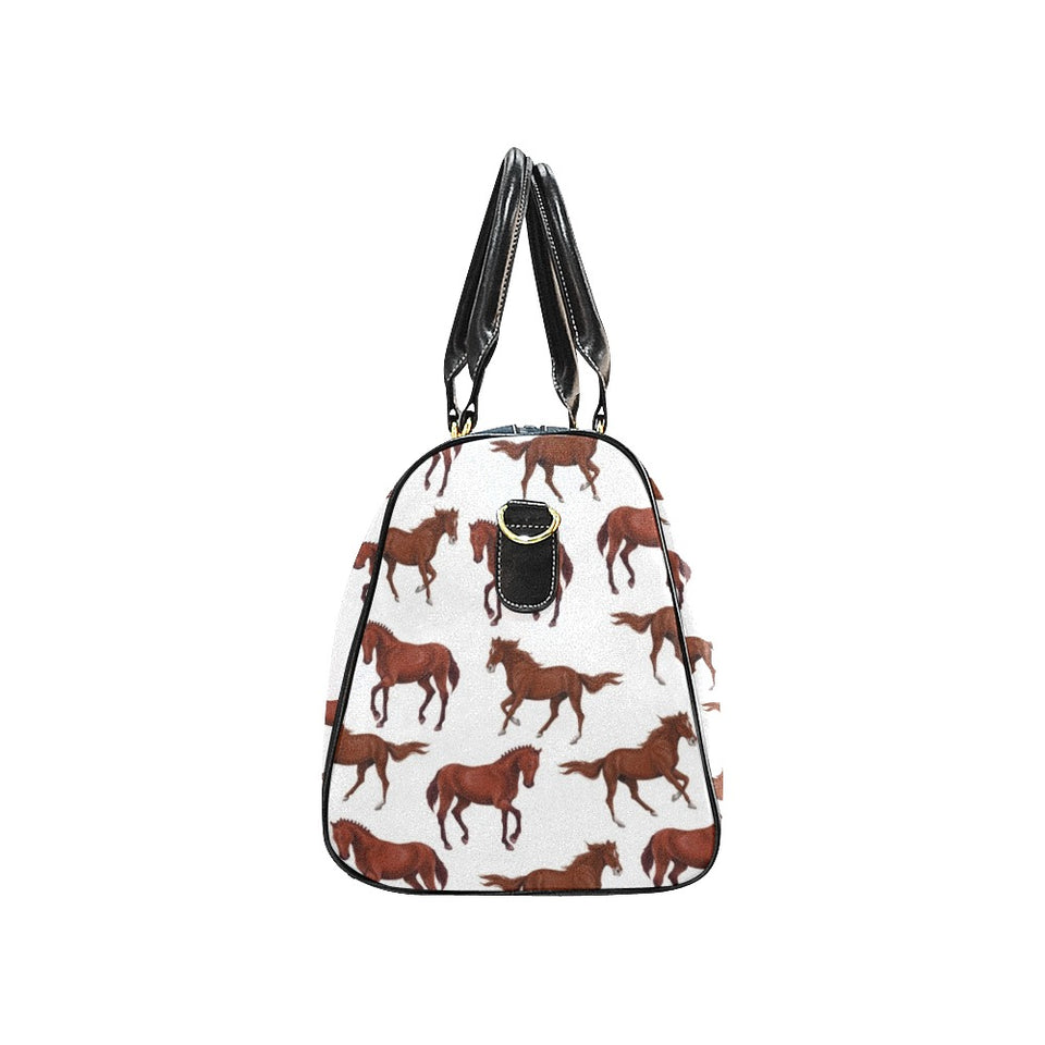 Horses running pattern background Travel Bag