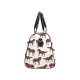 Horses running pattern background Travel Bag