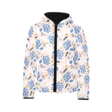 Cute peacock pattern Kids' Boys' Girls' Padded Hooded Jacket