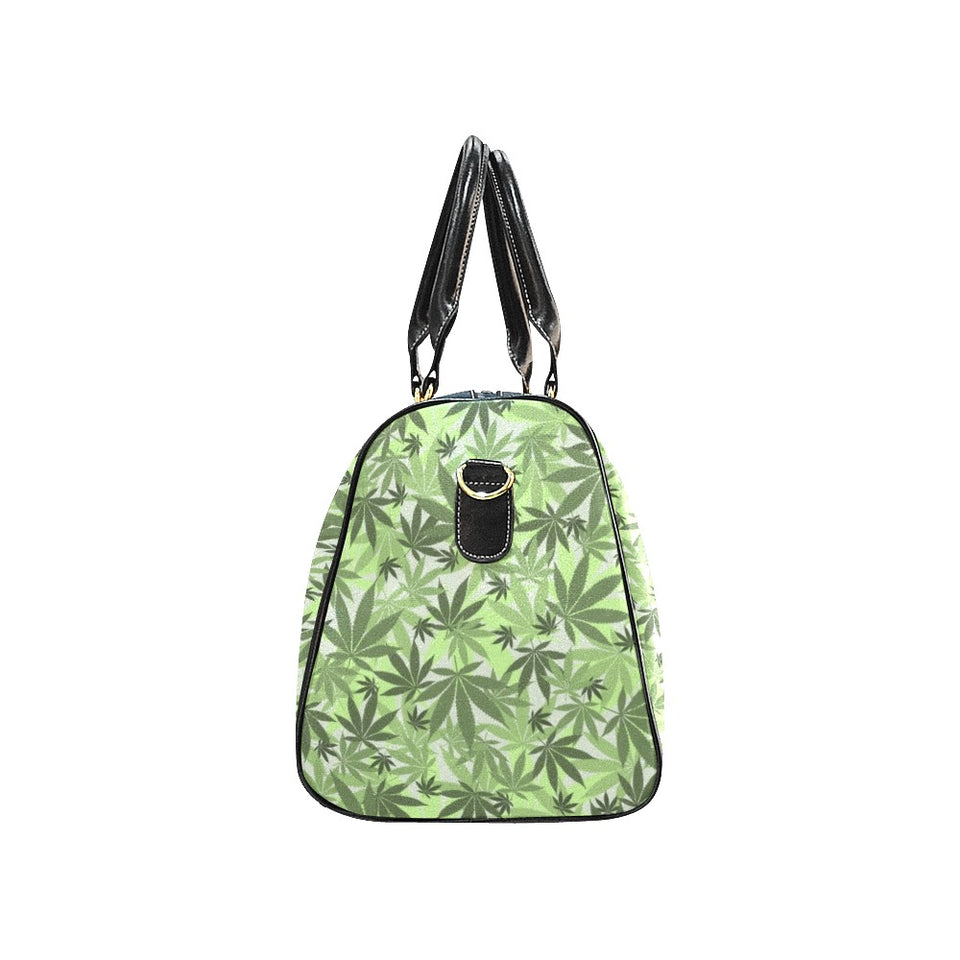 Canabis Marijuana Weed Pattern Print Design 01 Travel Bag