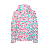 3D sakura cherry blossom pattern Kids' Boys' Girls' Padded Hooded Jacket