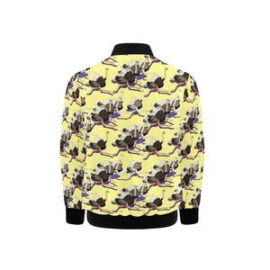 Ostrich Pattern Print Design 04 Kids' Boys' Girls' Bomber Jacket