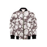 Garlic bulb dark background Kids' Boys' Girls' Bomber Jacket