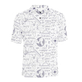 Math Pattern Print Design 03 Men's All Over Print Polo Shirt