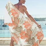 Cocoa beans Cocoa tree pattern Beach Towel