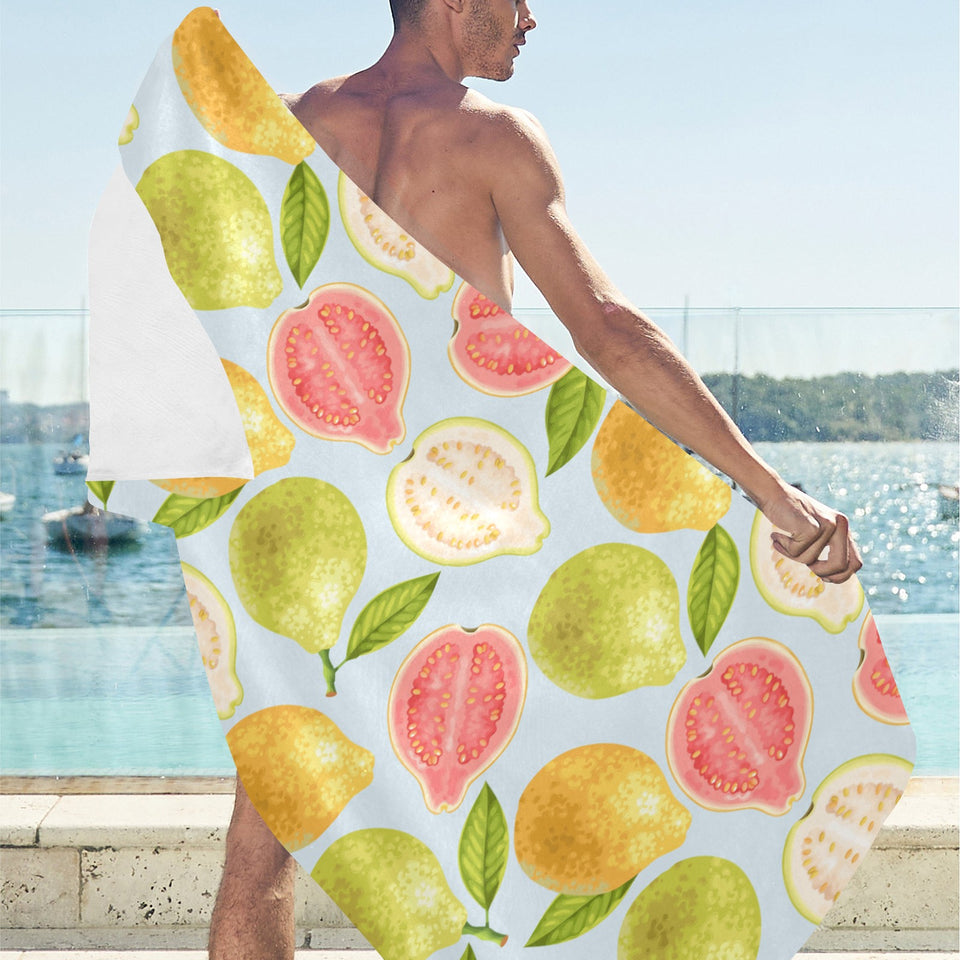 Guava design pattern Beach Towel