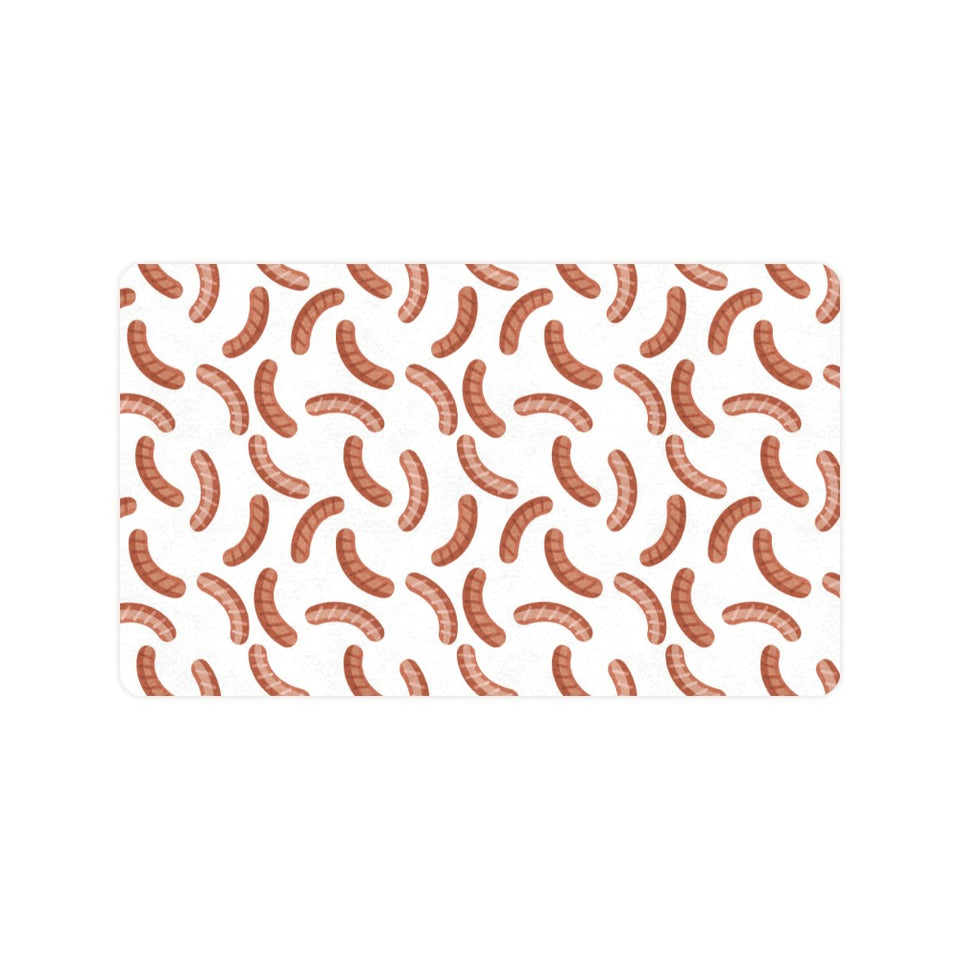 Sausage Pattern Print Design 04 Doormat