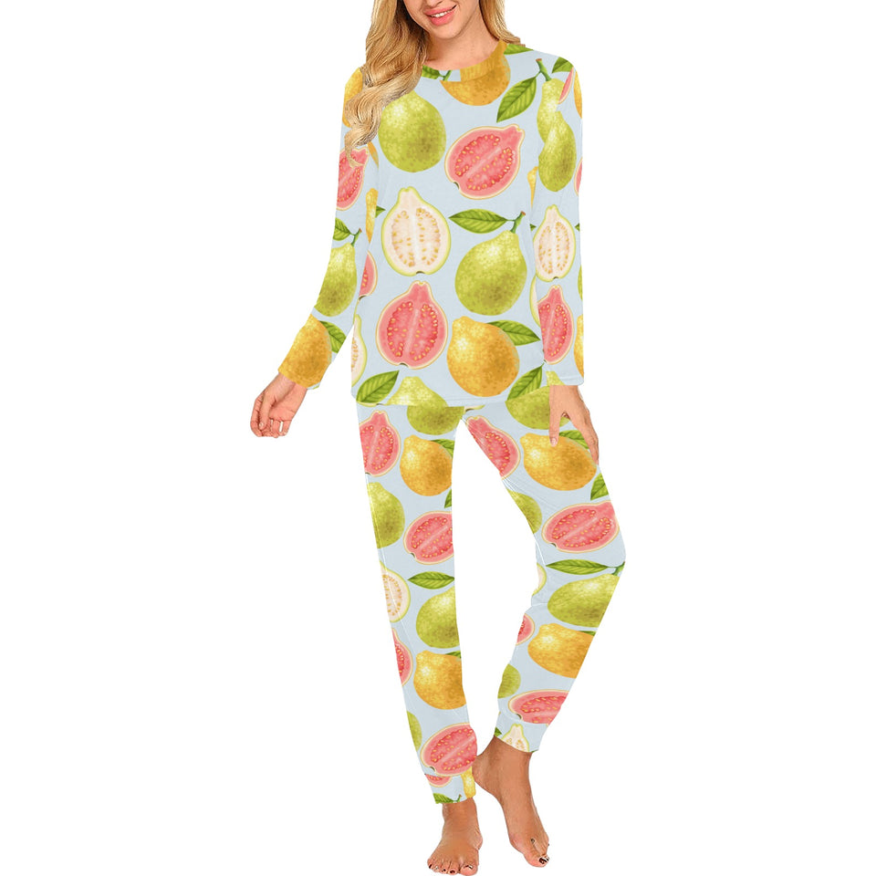 Guava design pattern Women's All Over Print Pajama Set