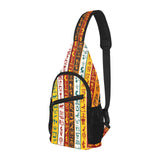 Egypt Hieroglyphics Pattern Print Design 01 All Over Print Chest Bag