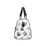 French bulldog cup paw pattern Travel Bag