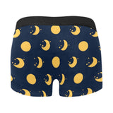 Moon star pattern Men's All Over Print Boxer Briefs Men's Underwear