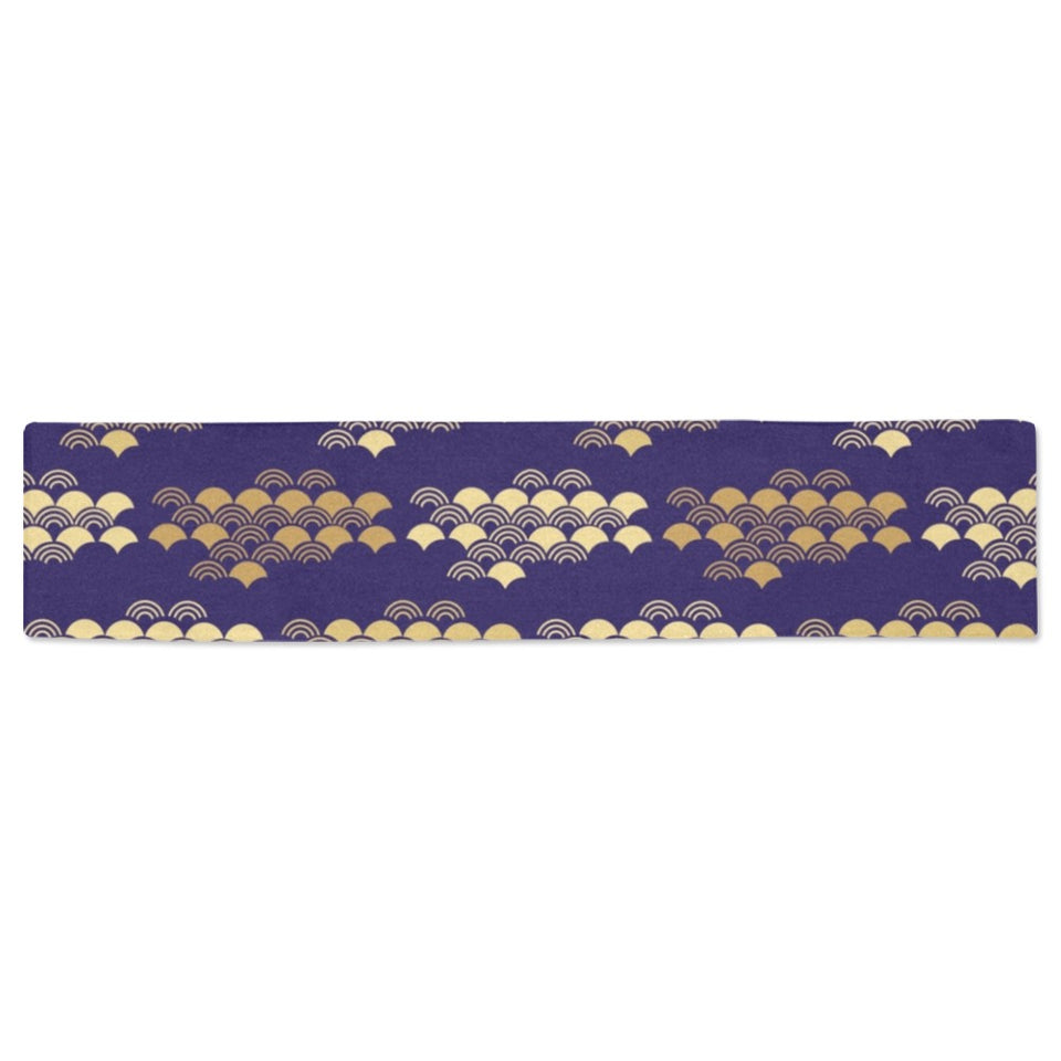 Beautiful japanese fan pattern Table Runner