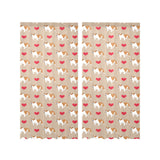 English Bulldog Pattern Print Design 05 Gauze Curtain
