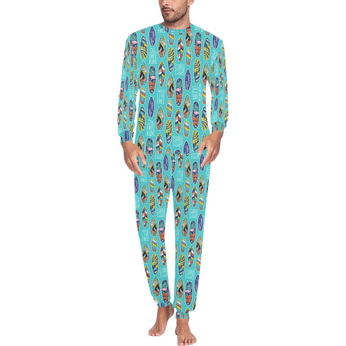 Surfboard Pattern Print Design 05 Men's All Over Print Pajama