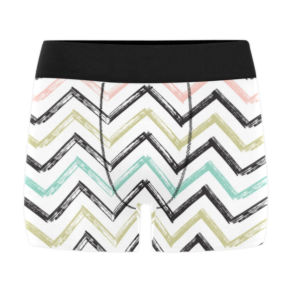 zigzag  chevron paint pattern Men's All Over Print Boxer Briefs Men's Underwear