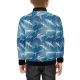 Shark hand drawn Kids' Boys' Girls' Bomber Jacket